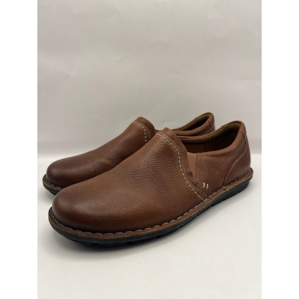 Clarks Janice Barrie Brown Leather Slip On Shoes Women Size 8 - Picture 4 of 9